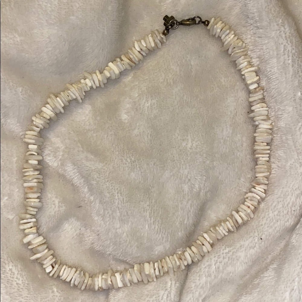 Puka sea shell necklace.